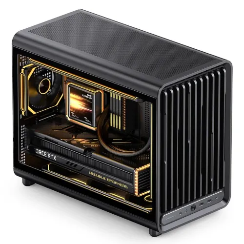 Case PC JONSBO D33 Black – Mini Tower M-ATX| VGA 435m| AIO 360mm